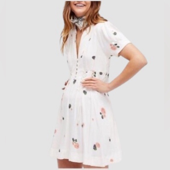 FREE PEOPLE Dream Girl Dress ASO Jane The Virgin Size 4 Babydoll - Picture 6 of 13